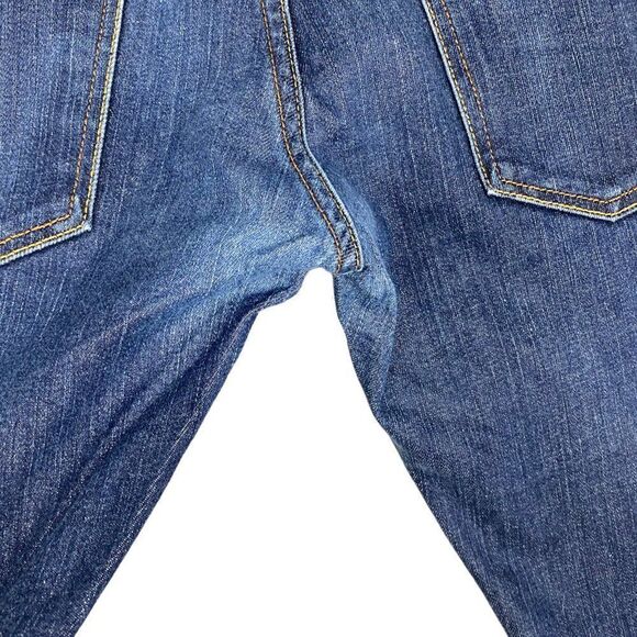 PARASUCO PEOPLE 4 Peace Mens Blue Slim Leg Raw Selvedge Denim Jeans US 34 X 34 - Picture 6 of 14